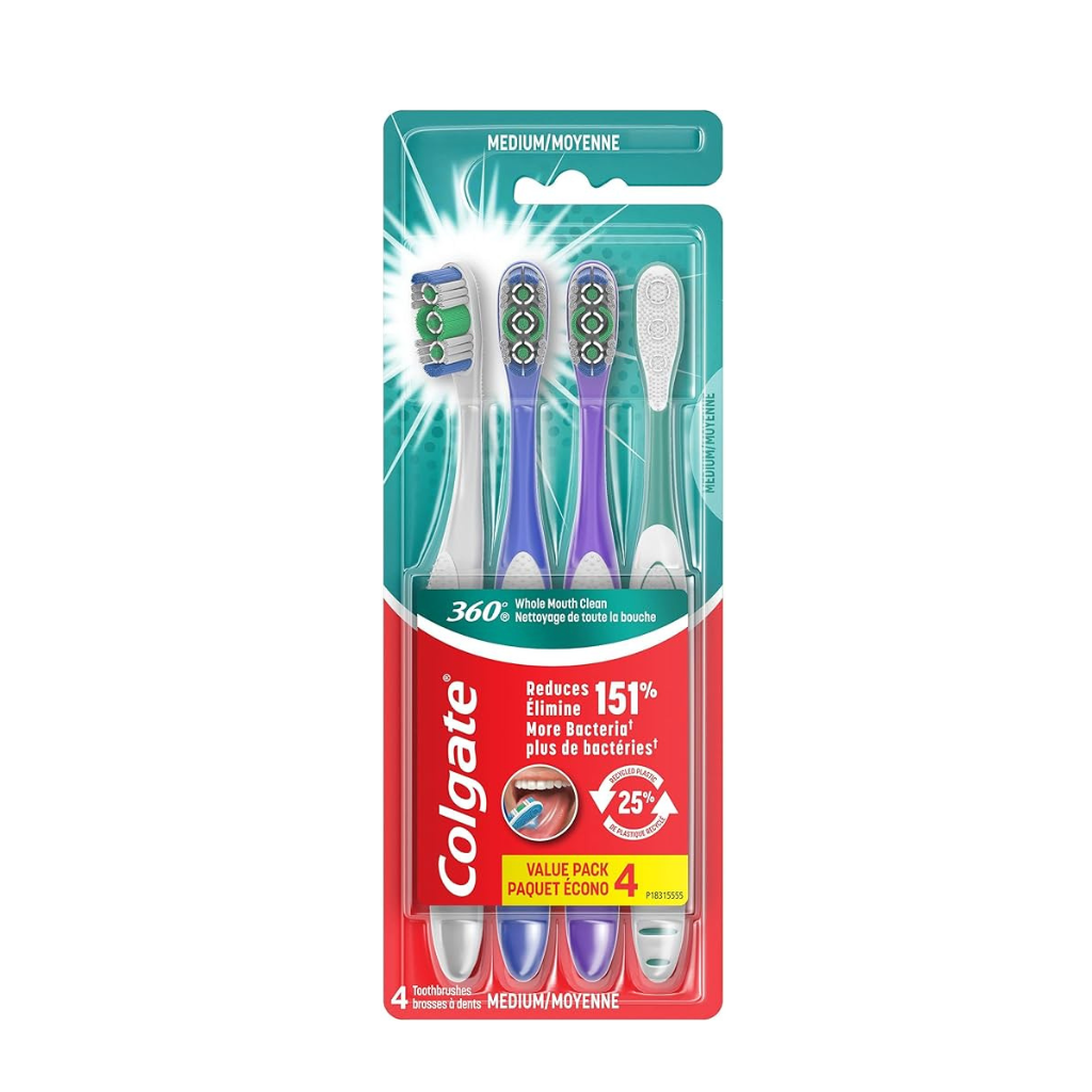 Colgate 360 Tooth Brush Adult CS MU FHM 4PK