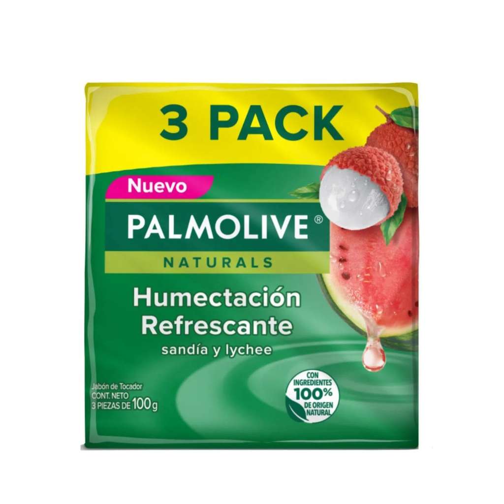 Palmolive Naturals Watermelon w Lychee Bar Soap 3x100g