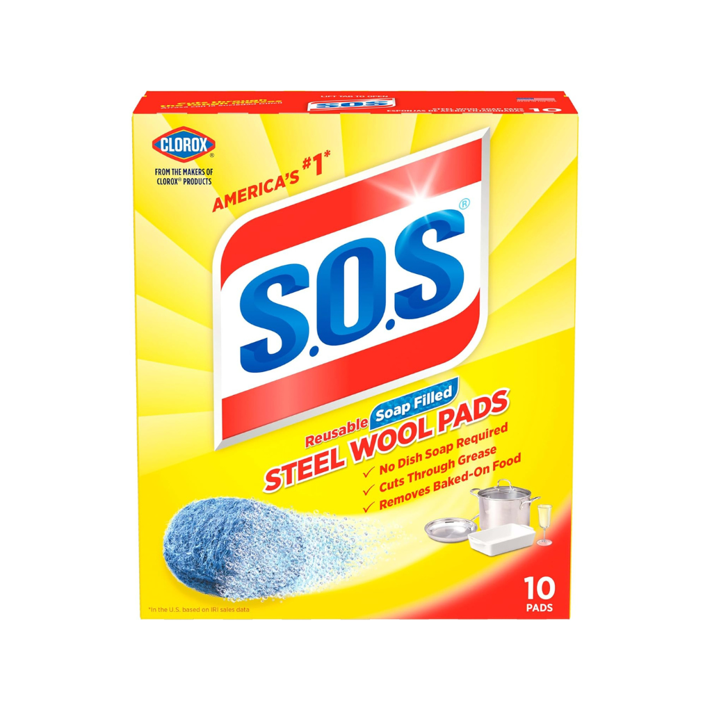 Clorox SOS S.O.S. Steel Wool Soap Pads 6/10ct