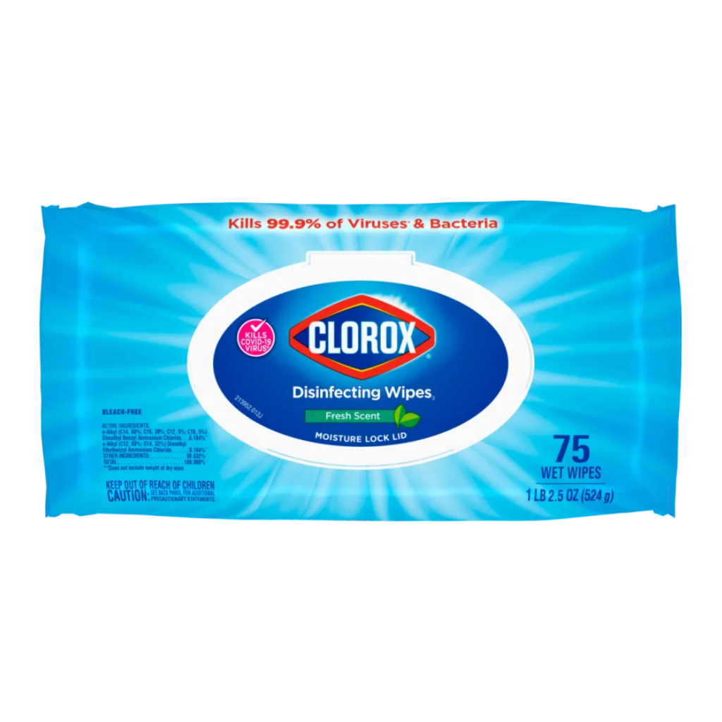 Clorox Disinfecting Wipes Flex Pack Fresh Scent 6/75ct