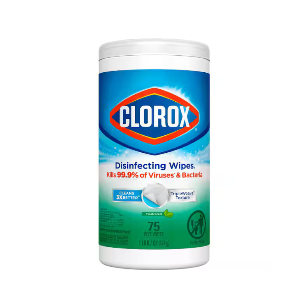 Clorox Disinfecting Wipes Fresh Scent 6/75ct