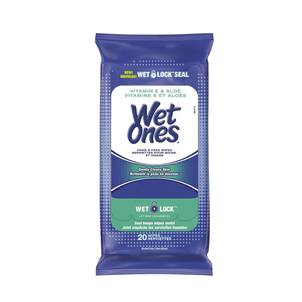 Wet Ones Travel Pack - Vitamin E & Aloe Case of 10 / 20 Ct