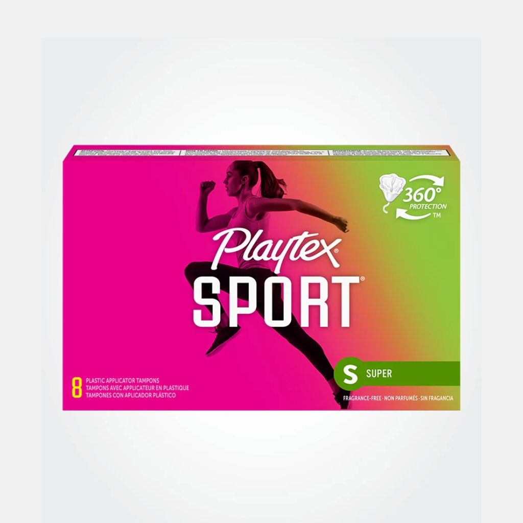 Playtex Sport Tampons, Super Absorbency 8 CT 48 Cases