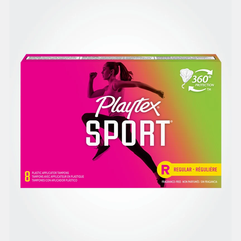 Playtex Sport Tampons, Regular Absorbency 8 CT 48 cases