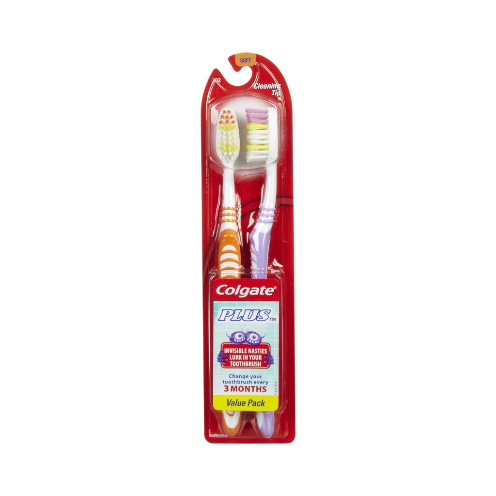 Colgate Plus Tooth Brush- ADL 2PK FHM