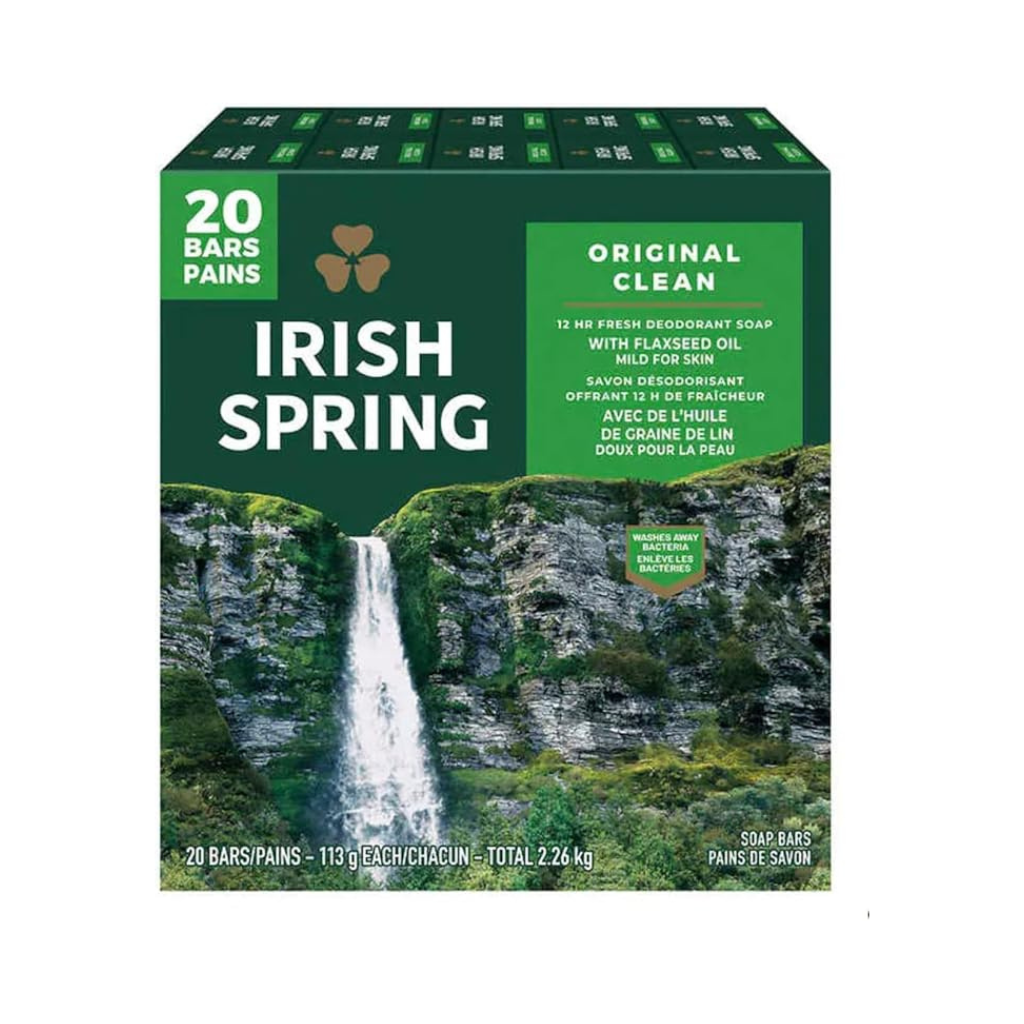 Irish Spring Original Bar Soap 4OZ 20CT