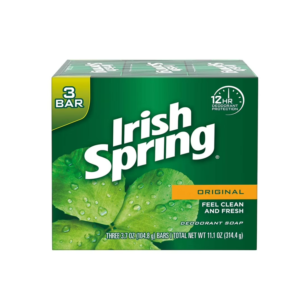 Irish Spring Original 3PK 18 units/case 3.75oz