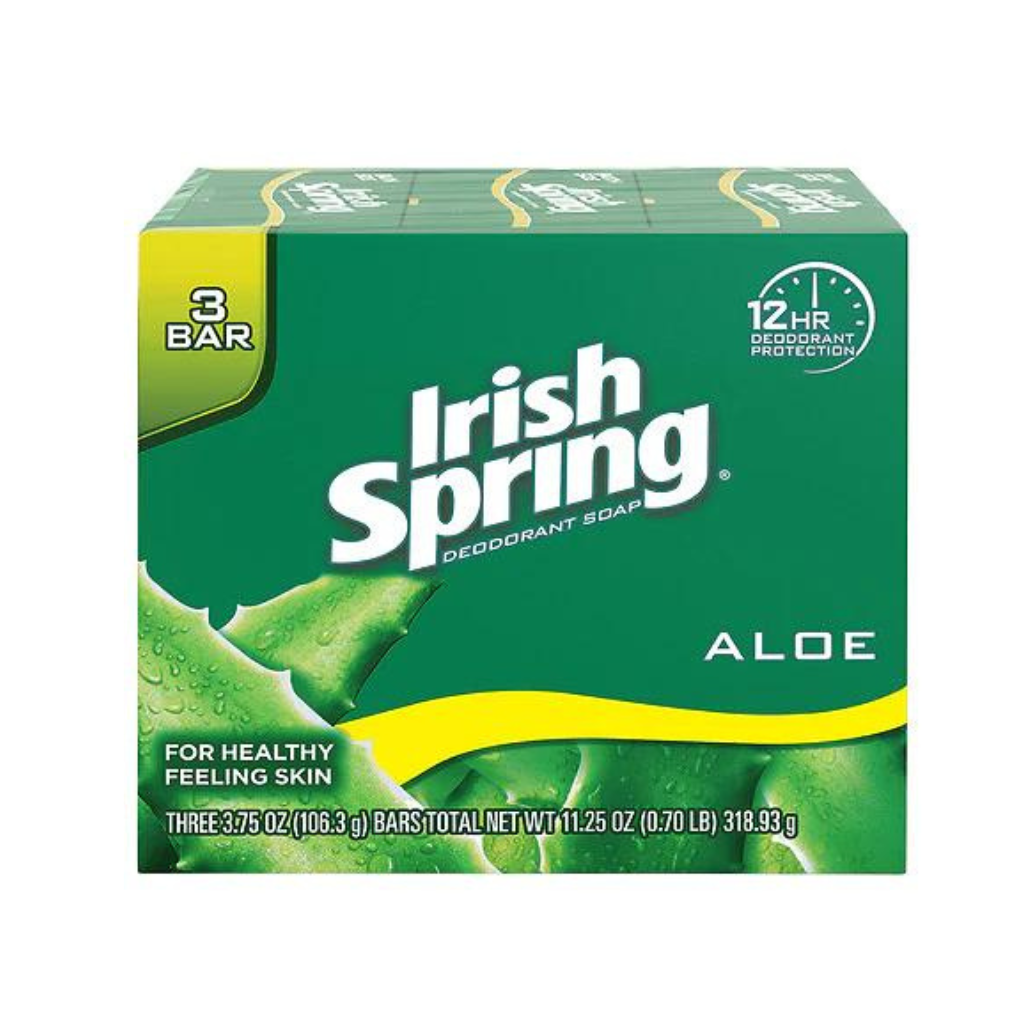 Irish Spring Aloe  CS SP 3PK 18 units/case 3.75oz