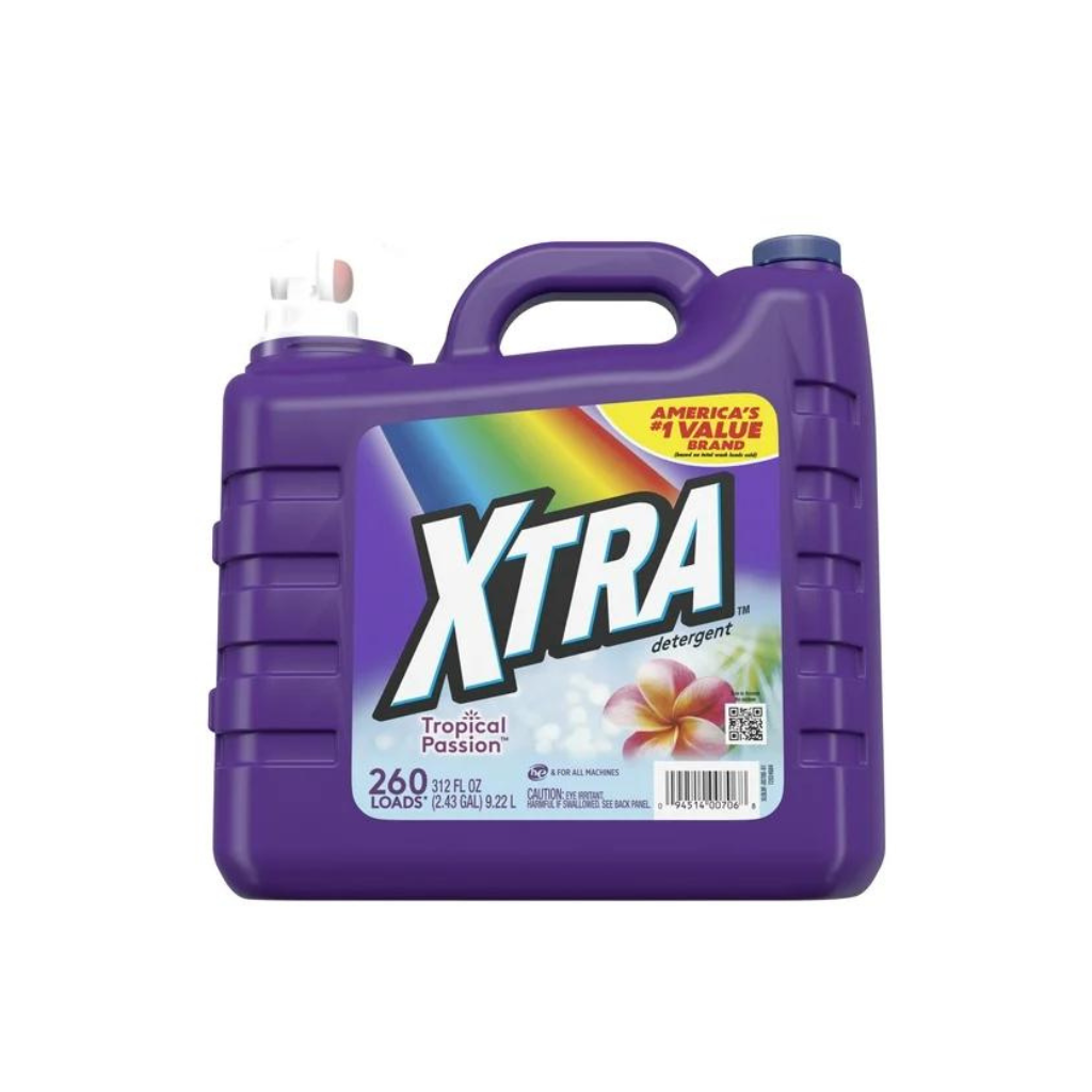 Xtra Liquid Laundry Detergent Tropical Passion 312 OZ Pack 2