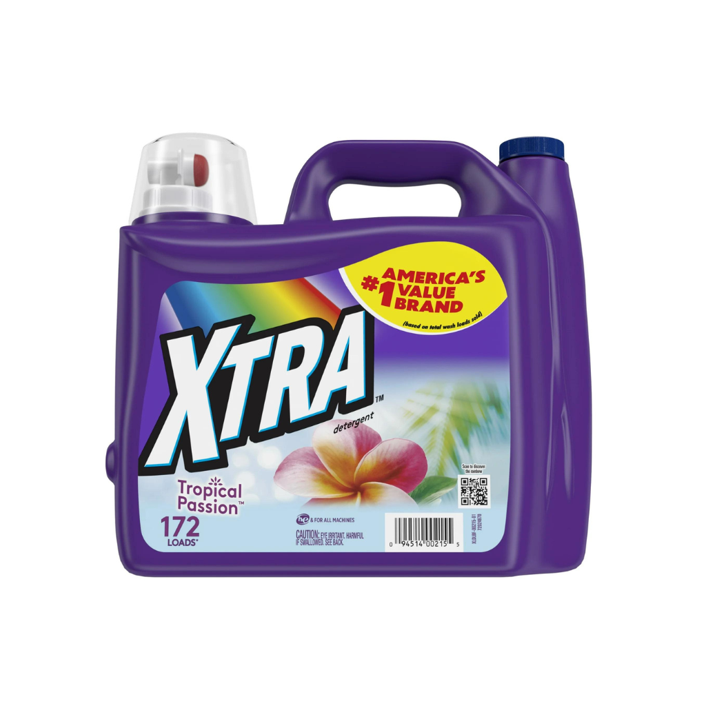 Xtra Liquid Laundry Detergent Calypso Fresh 206.4 OZ Pack 2