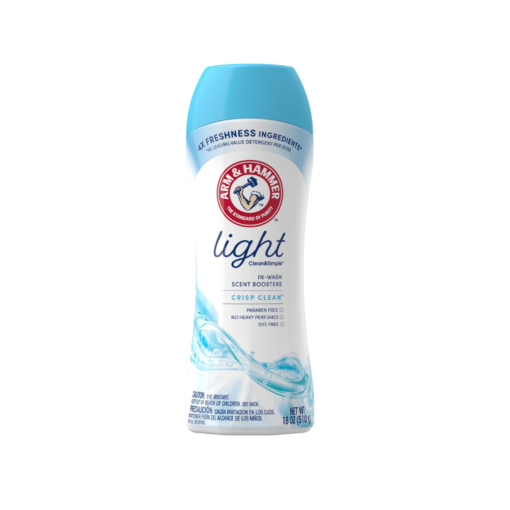 Arm & Hammer In-Wash Freshness Booster  Light Crisp Clean 18OZ  Pack 6