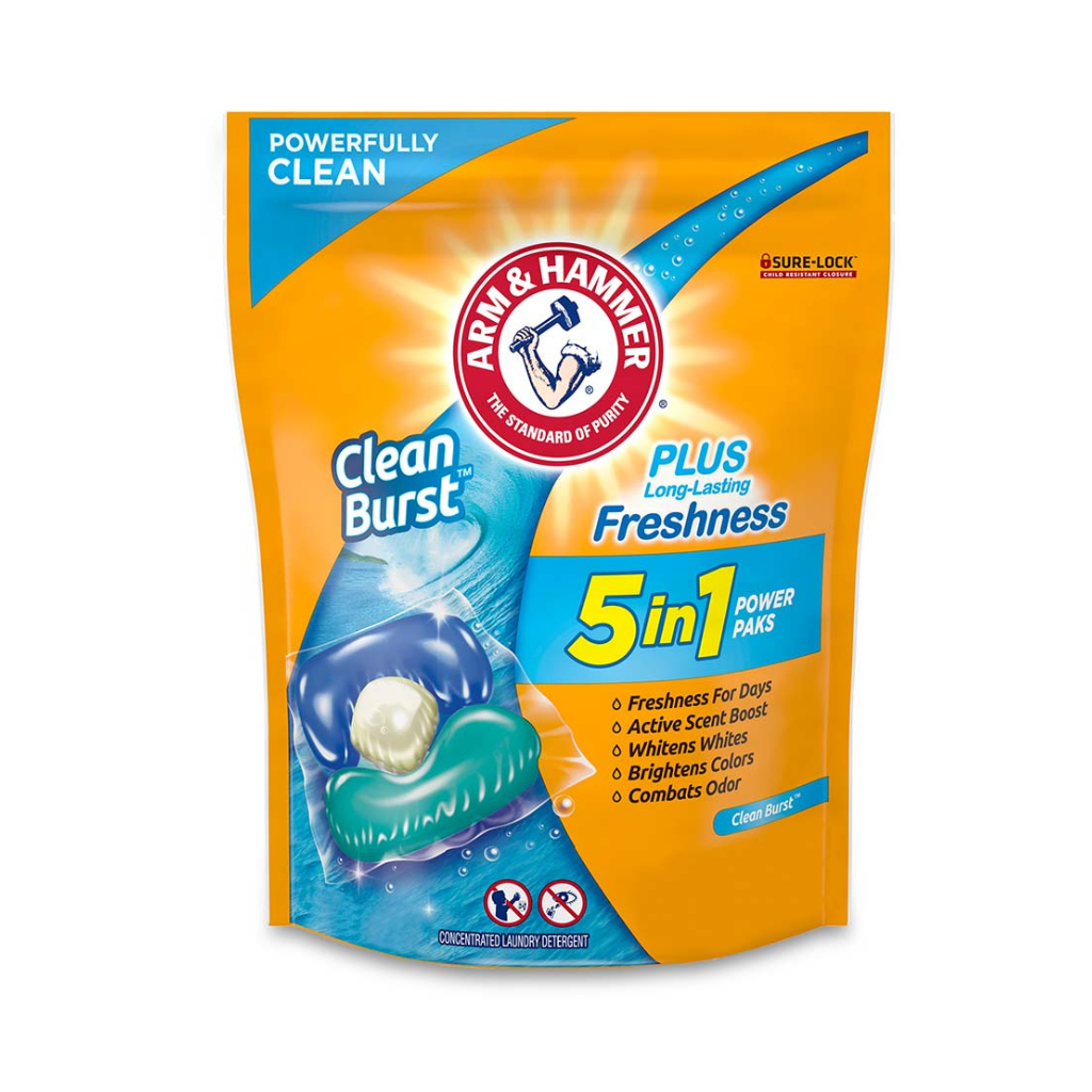 Arm & Hammer Clean Burst 5 in 1 Pods 42 ct Pack 4