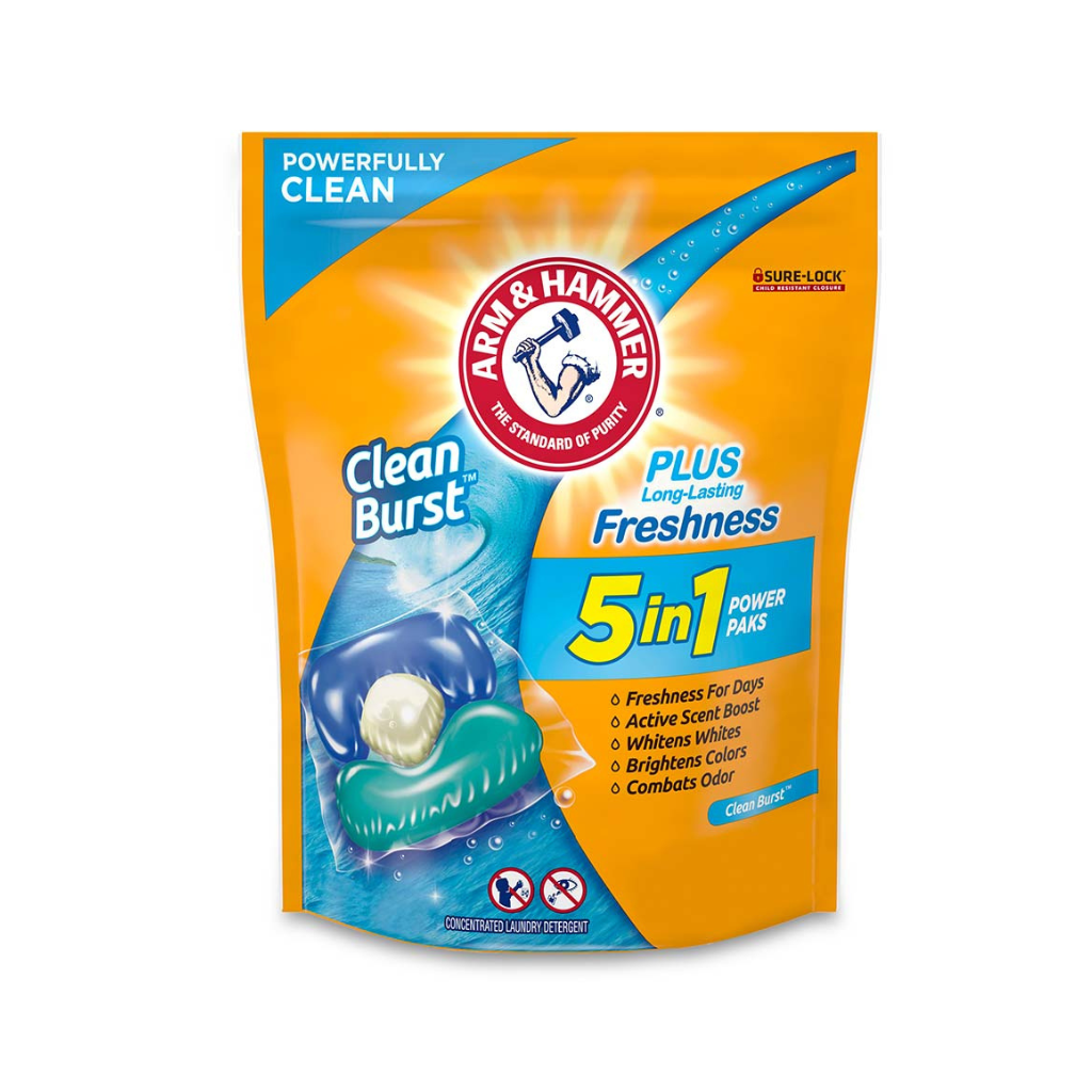 Arm & Hammer Plus Oxi Clean Power Packs - 5 in 1 14ct  Pack 4