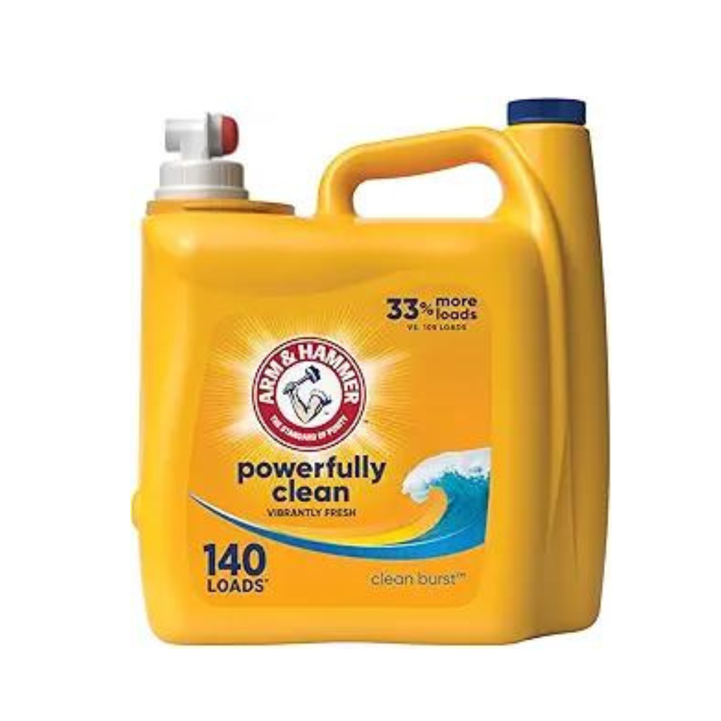 Arm & Hammer Liquid Laundry 140oz Clean Burst dual HE / 140 Loads Pack 2