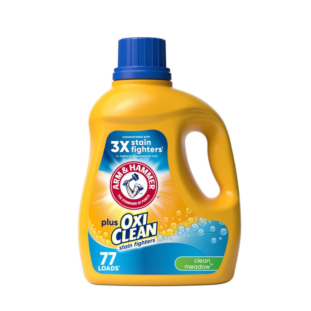 Arm & Hammer Liquid Laundry 100.5oz Clean Meadow Plus OxiClean / 77 Loads Pack 4