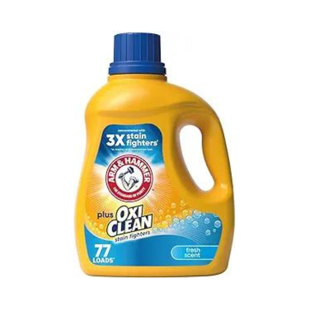 Arm & Hammer Liquid Laundry 100.5oz Fresh Scent Plus OxiClean / 77 Loads Pack 4