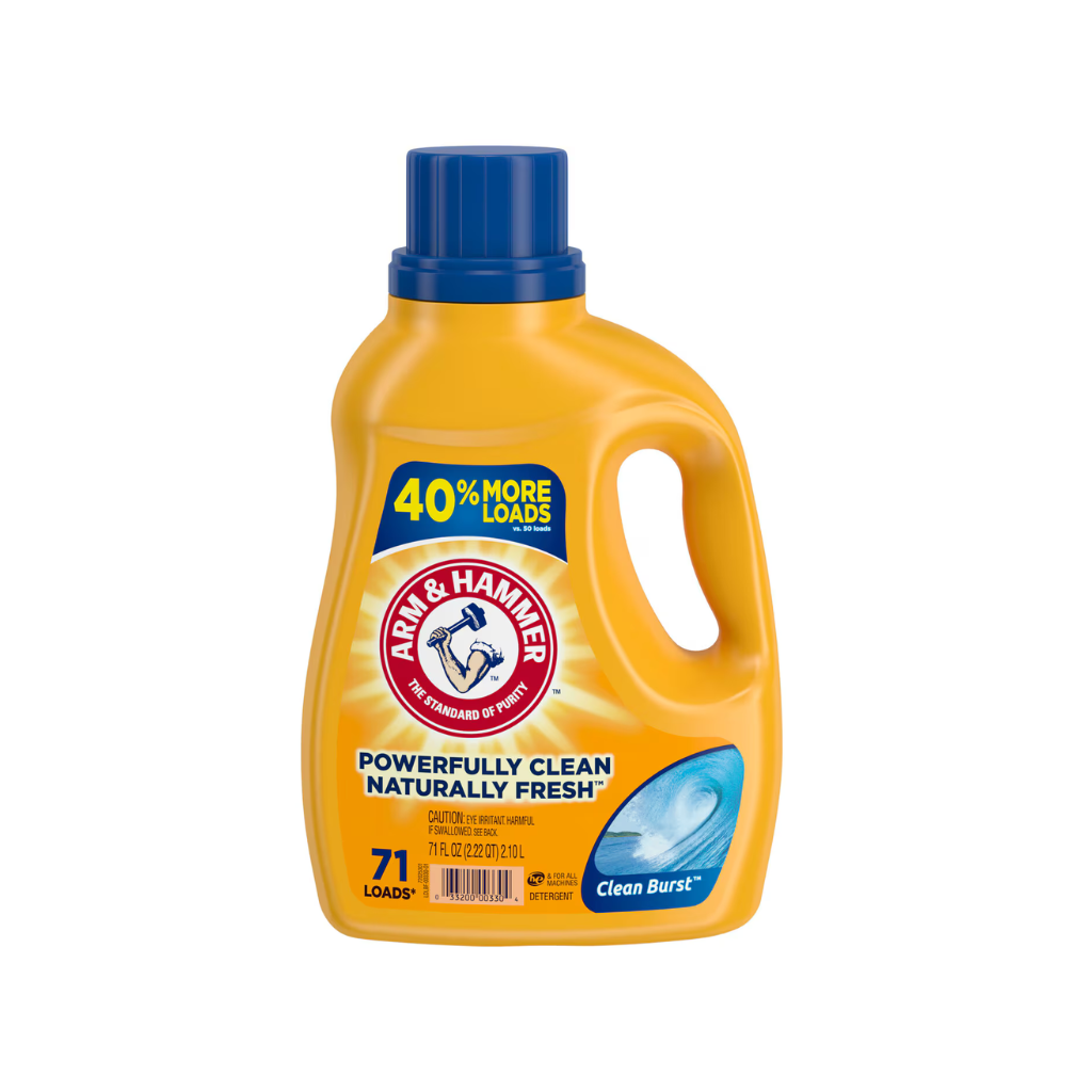 Arm & Hammer Liquid Laundry 71oz Clean Burst dual HE /  71 loads Pack 6