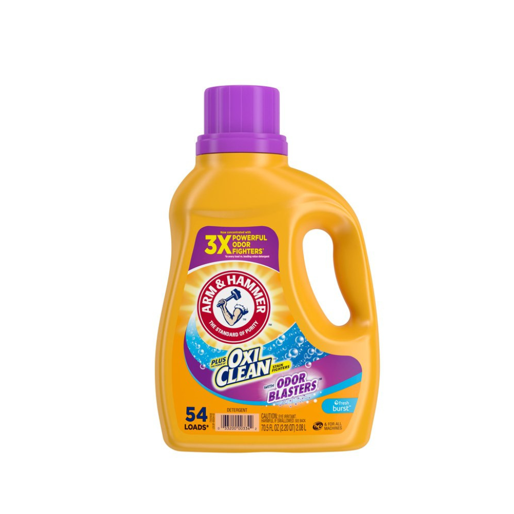 Arm & Hammer Liquid Laundry 70.5oz Plus Oxi Clean Odor Blasters Fresh Burst/ 54 loads Pack 6