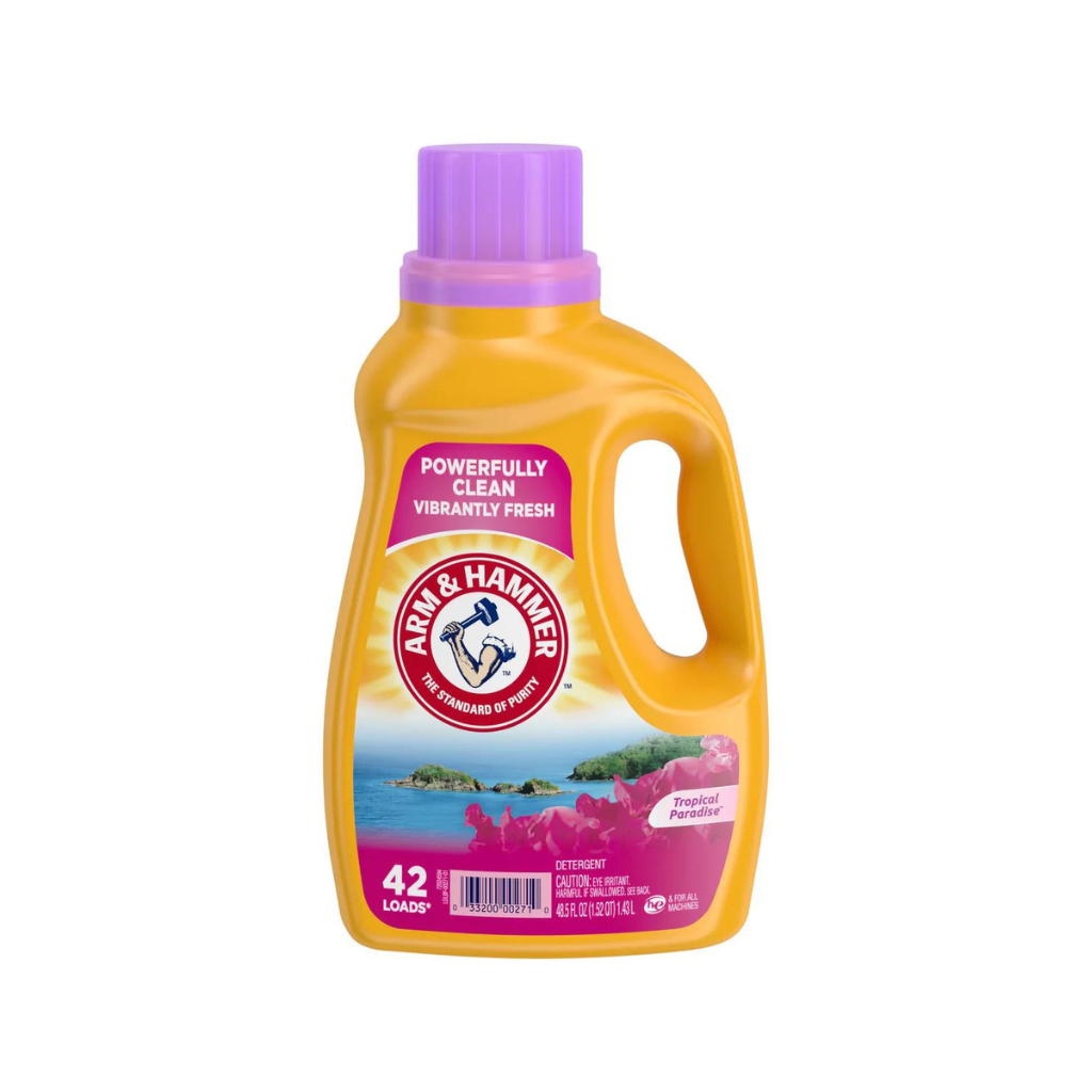 Arm & Hammer Liquid Laundry 48.5oz Tropical Paradise dual HE / 42 Loads Pack 8