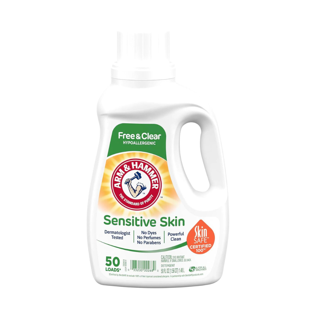 Arm & Hammer Liquid Laundry 50oz Perfume & Dye Free dual HE / 50 Loads Pack 8