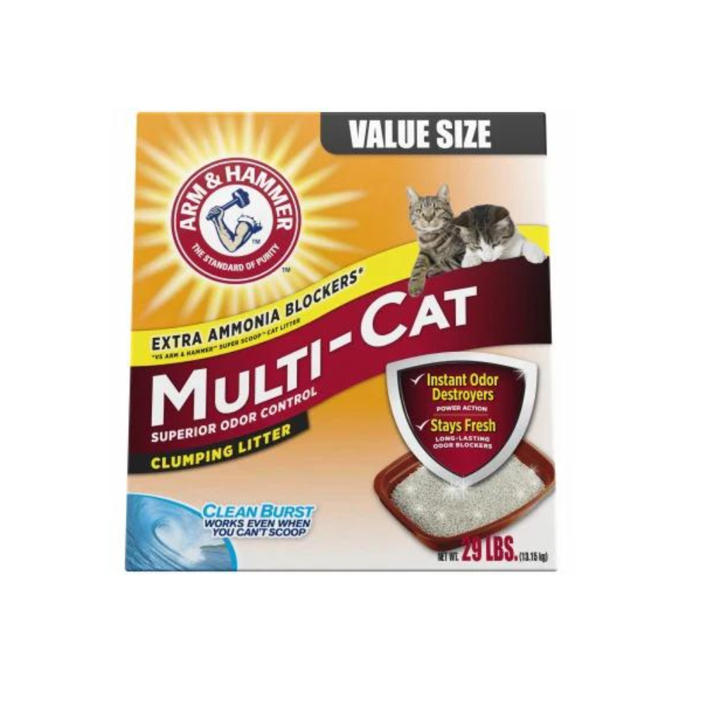 Arm & Hammer Multi-Cat with Cleanburst 29lb Pack 1