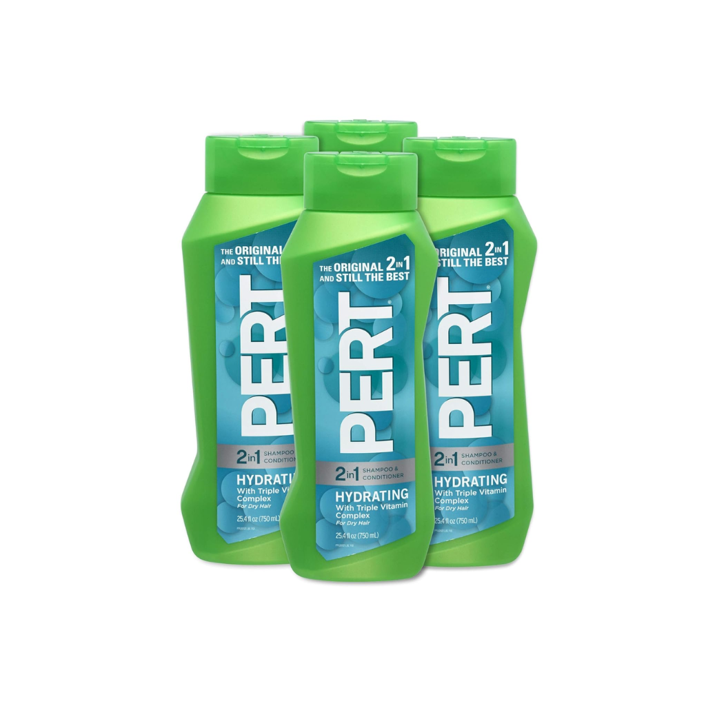 Pert Plus 2 in 1 Shampoo + Conditioner Dandruff Control 25.40 oz Pack of 4