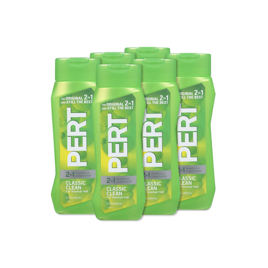 PERT 2-in-1 Classic Clean Shampoo and Conditioner 13.5oz Pack of 6