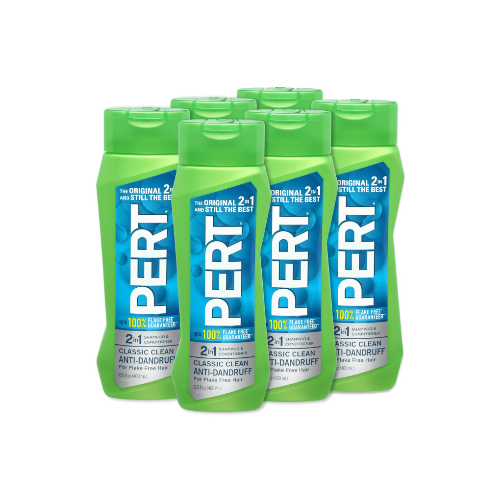 Pert 2 IN 1 Shampoo and Conditioner, Anti-Dandruff, 13.5 Fl. Oz Pack of 6