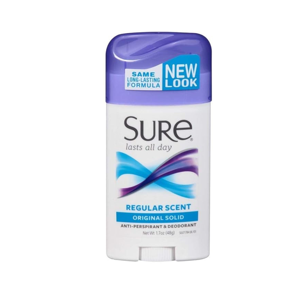 Sure Anti-Perspirant Deodorant Original Solid Regular Scent - 1.7 oz, Pack of 12