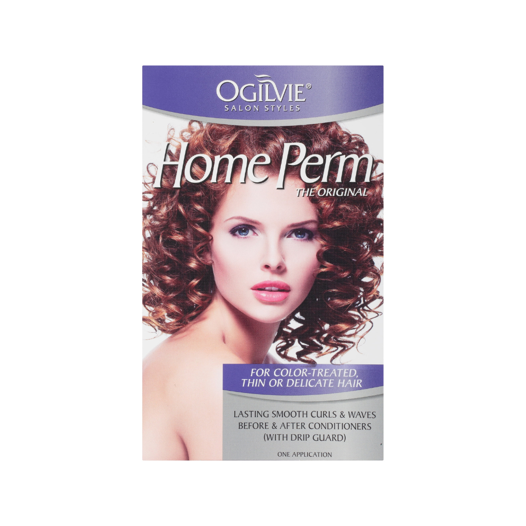 Ogilvie Home Perm for Color-Treated, Thin or Delicate Hair, 1 Application 1oz Pack of 12