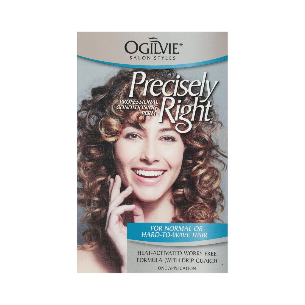 Ogilvie Precisely Right Permanent Hair Conditioning Perm for Normal or Hard-to-Wave Hair, 1 Application 1oz Pack of 12