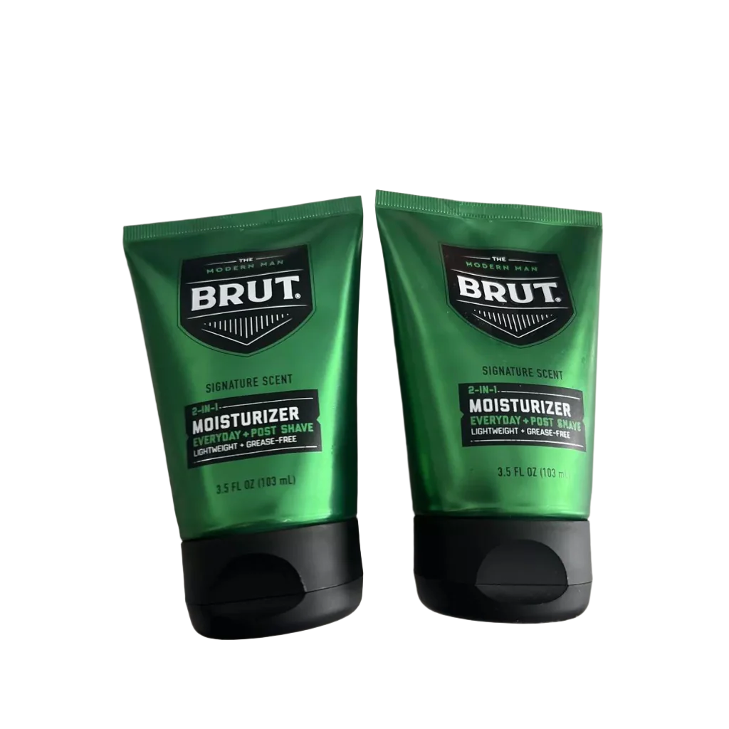 Brut 2 in 1 Moisturizer Everyday Post Shave 3.5 oz Pack of 12