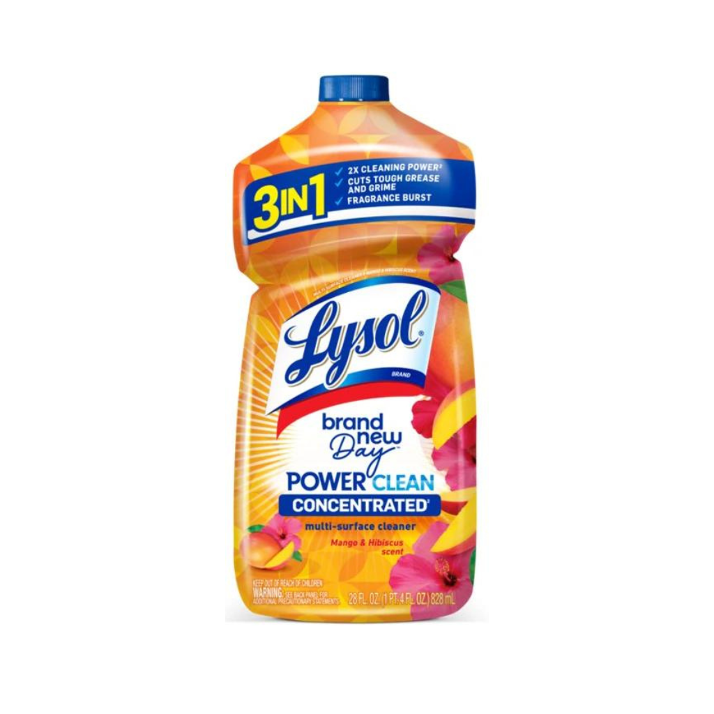 LYSOL® Multi-Surface Cleaner - Pourable Brand New Day™ Mango & Hibiscus 9/28 oz.