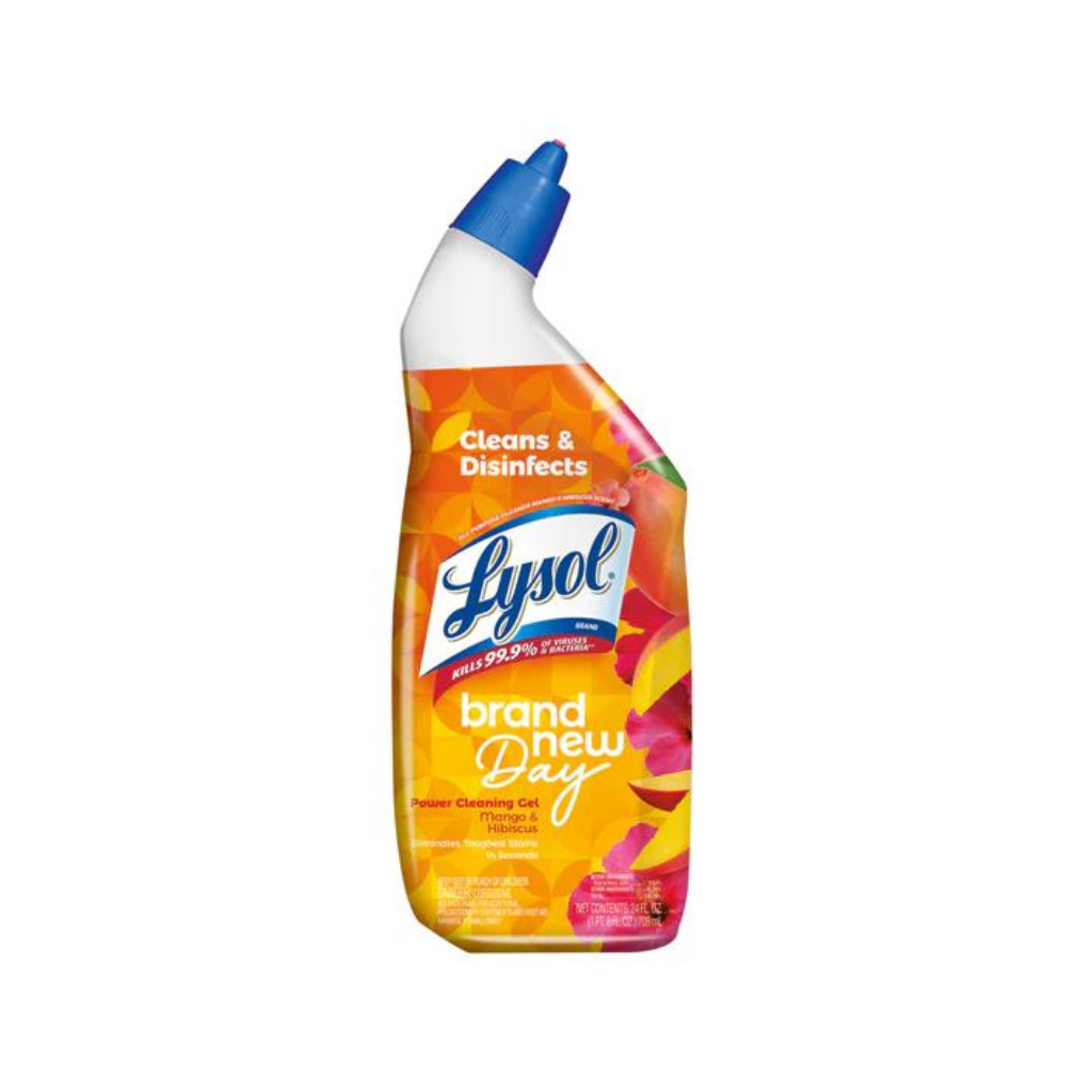 LYSOL® Toilet Bowl Cleaner - Brand New Day™ Mango & Hibiscus Quad Pack 1/(4x24) oz.