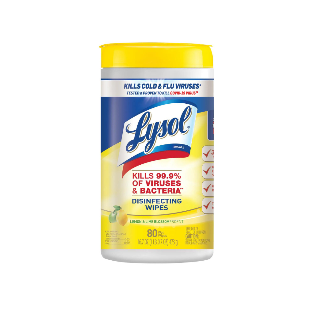 LYSOL® Disinfecting Wipes - Lemon & Lime Blossom® 6/80 ct.