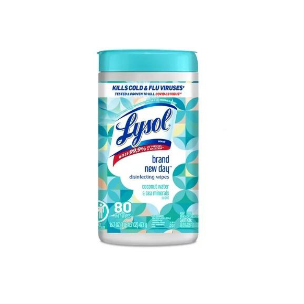 LYSOL® Disinfecting Wipes - Brand New Day™ Coconut & Sea Minerals 6/80 ct.