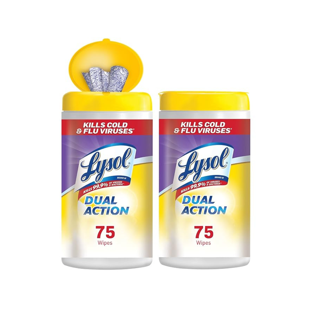 LYSOL® Dual Action Wipes - 6/75 ct.