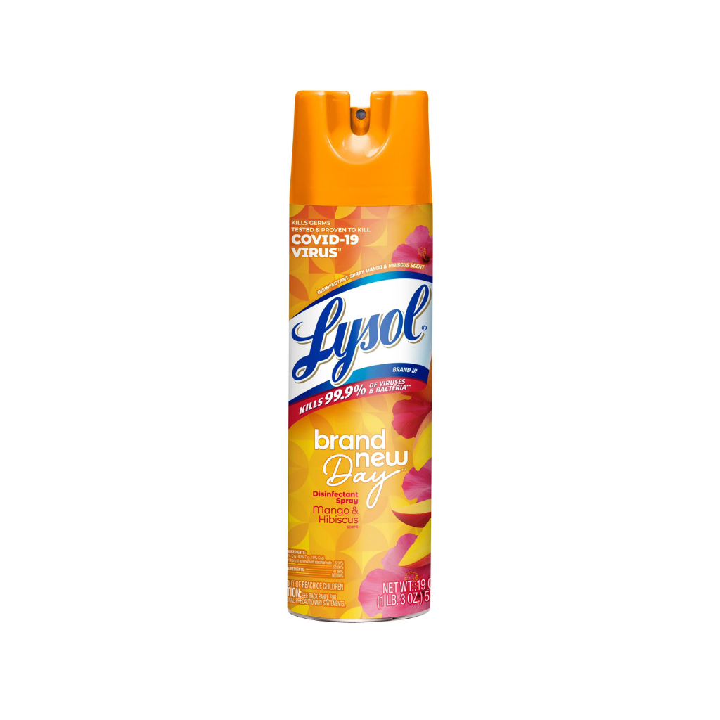 LYSOL® Disinfectant Spray - Brand New Day Mango & Hibiscus 12/12.5 oz.