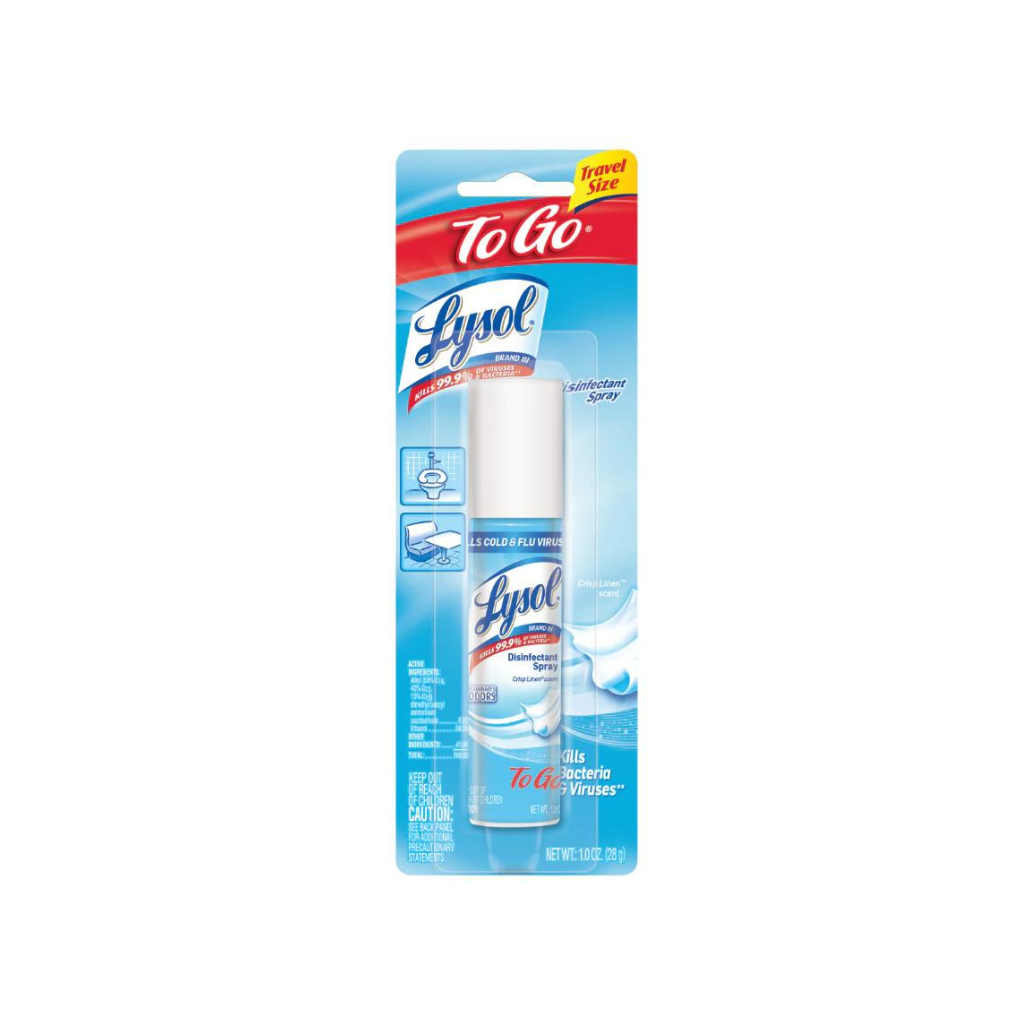 LYSOL® Disinfectant Spray - `To Go` - Crisp Linen® 12/1 oz.