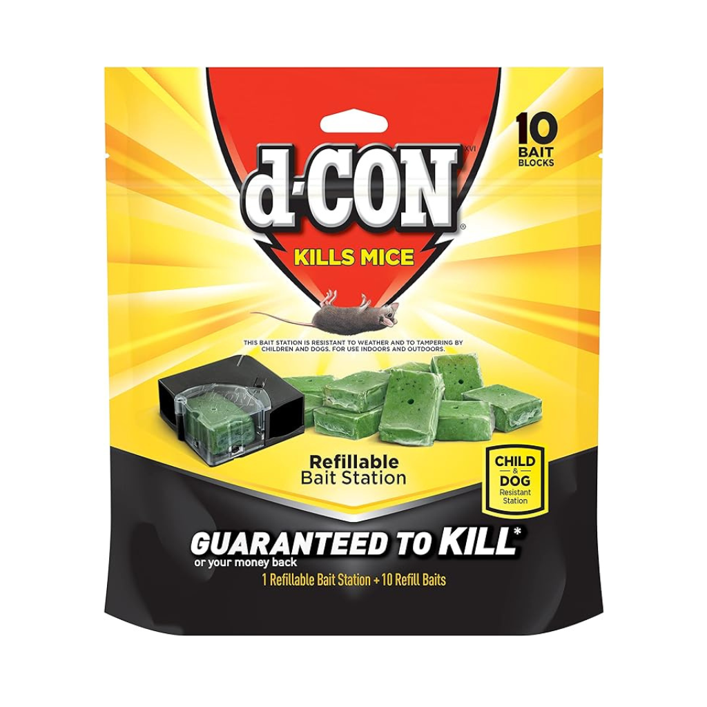 d-CON® Bait Station Corner Fit - 8/(1+10) ct.