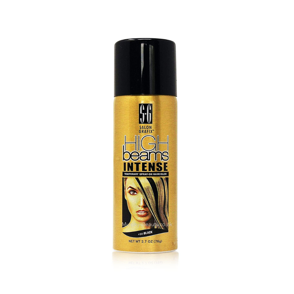 High Beams Intense Spray On Hair Color Black 2.7OZ Pack of 6