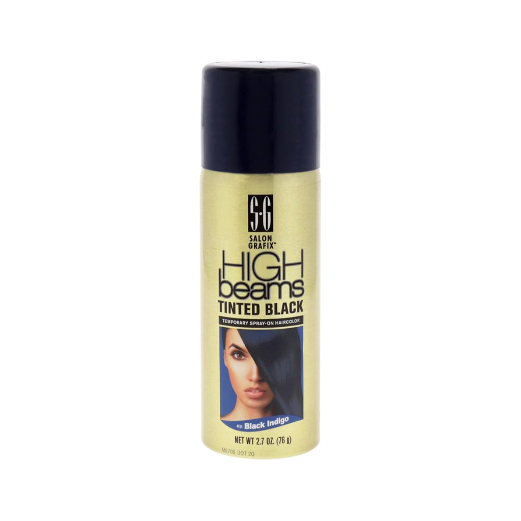 High Beams Intense Spray On Hair Color Black Indigo 2.7OZ Pack of 6