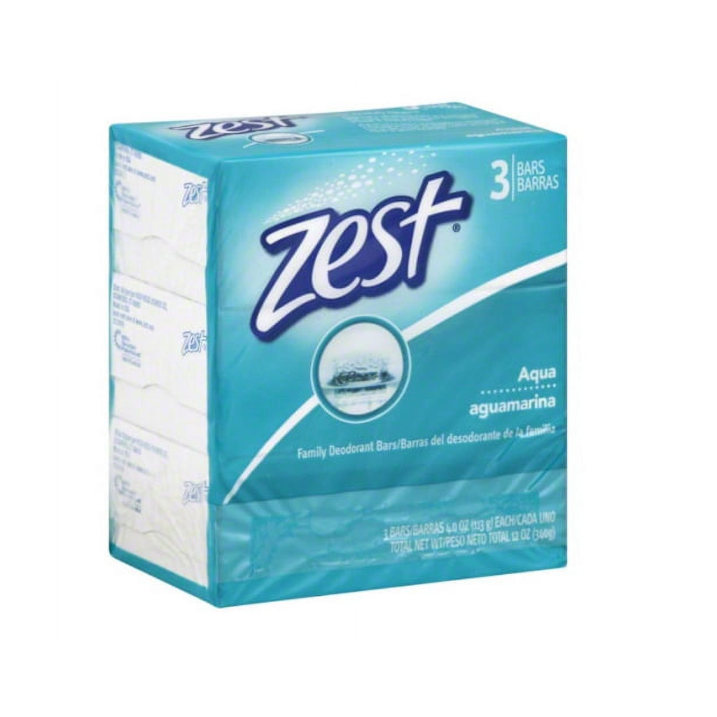 Zest Bath 3 - Bar Aqua 4OZ Pack of 12