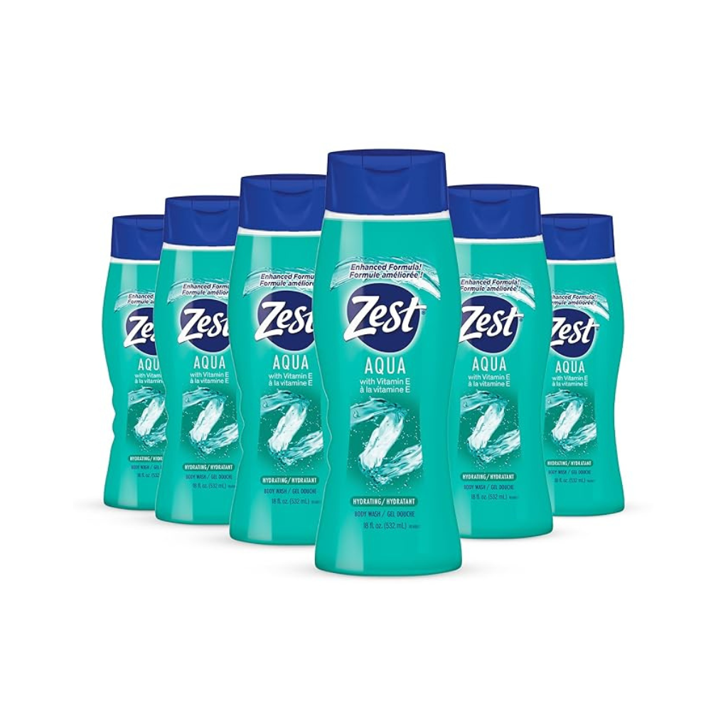 Zest Aqua Body Wash 18OZ Pack of 6