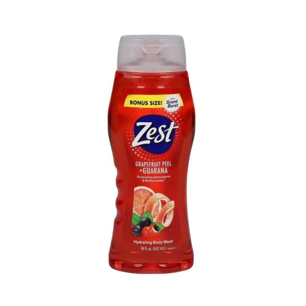 Zest Grapefruit Peel Body Wash 18OZ Pack of 6