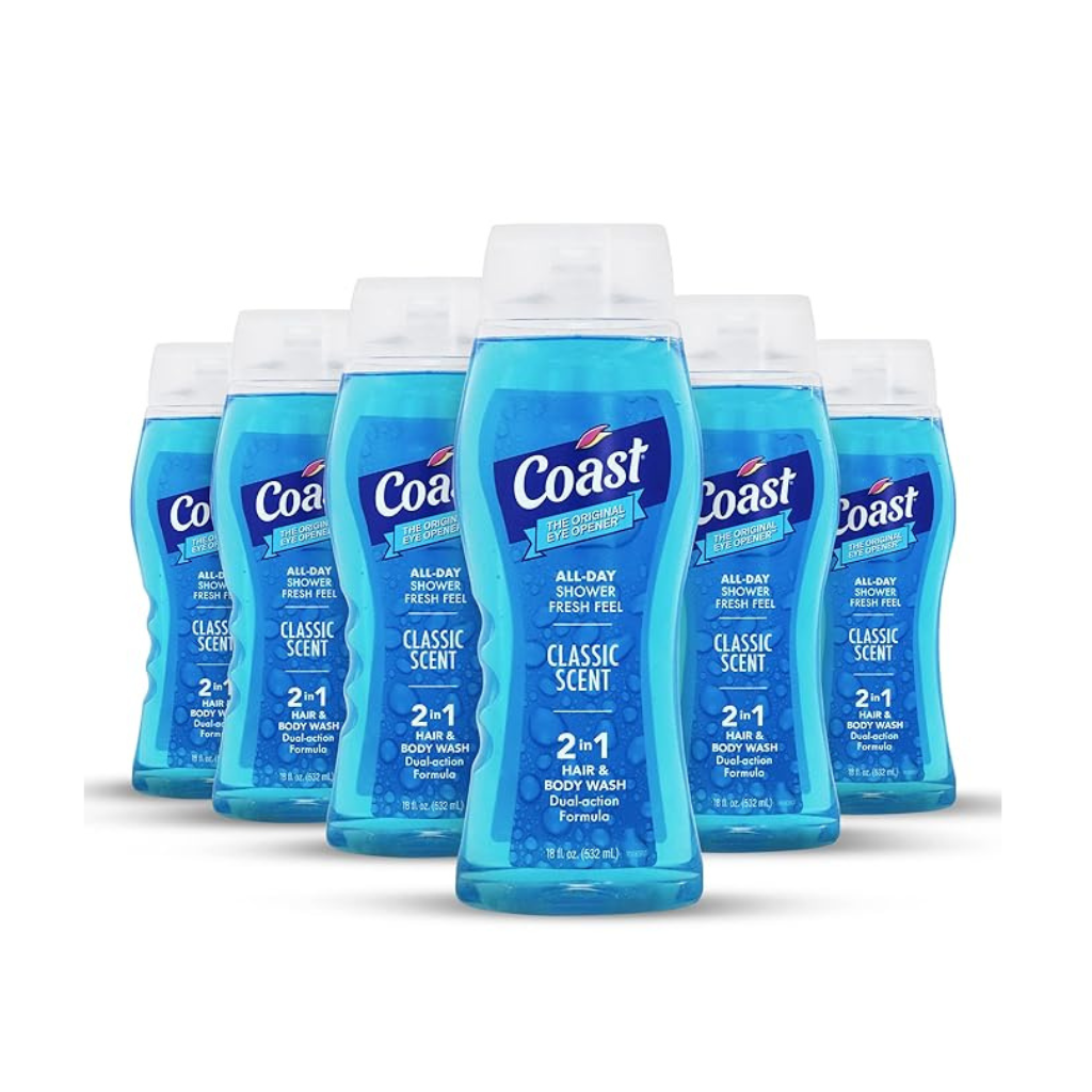 Coast Body Wash - Classic Scent 18OZ Pack of 6