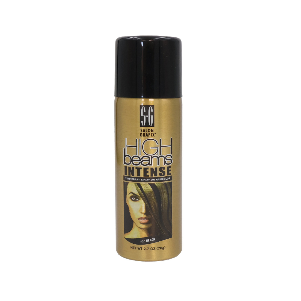 High Beams Intense Spray On Hair Color Brown Black, 2.7 Oz Pack of 6