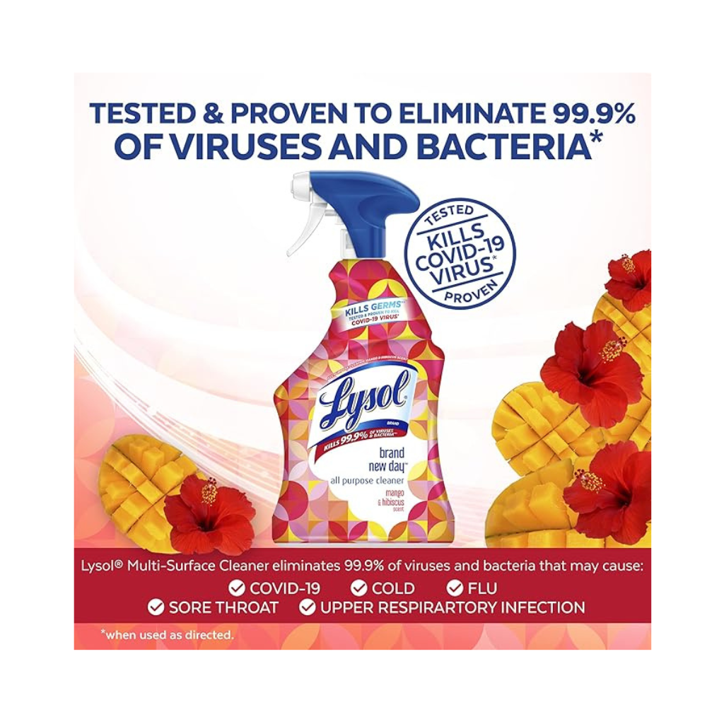 LYSOL® All Purpose Cleaner - Trigger Brand New Day™ Mango & Hibiscus 9/32 oz.