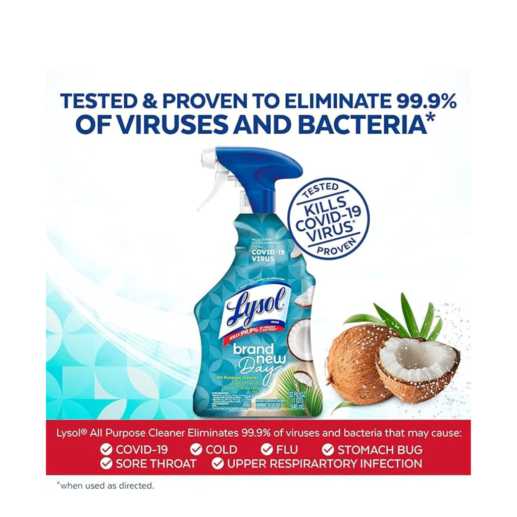 LYSOL® All Purpose Cleaner - Trigger Brand New Day™  Coconut & Sea Minerals 9/32 oz.