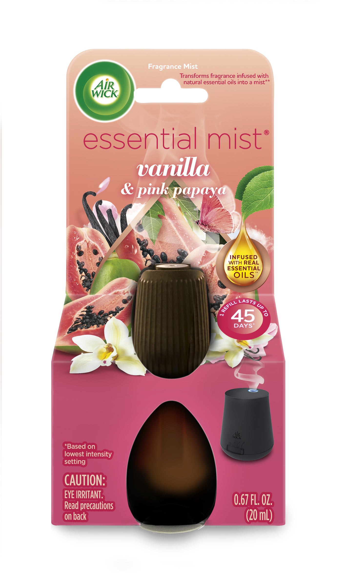 AIR WICK® Essential Mist - Refill Vanilla & Pink Papaya 6/1 ct.